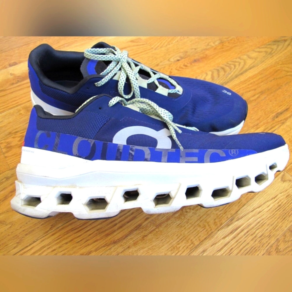 On Running Cloudmonster Cloudtec Men's Blue Acai Aloe Running Sneakers Men 12